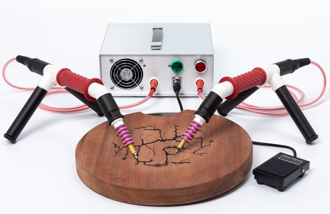 Lichtenberg Wood Burning Machine – Complete System-2 Sets Of Probes-Foot  Switch The Lightning Box Model #341 & #433 - lichtenberg Wood Burning  Machine and Safety